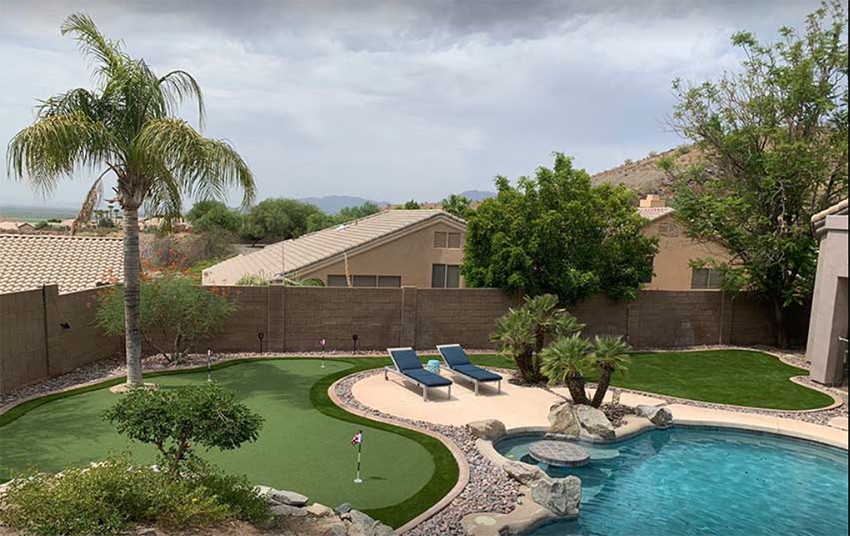 Backyard Putting Greens installed in Arizona